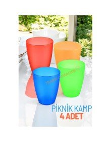 Bardak Seti Kamp Piknik Bardağı 4 ADET