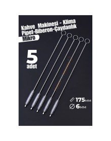 Mikro Fırça Klima Biberon Pipet Fırçası 5 Adet