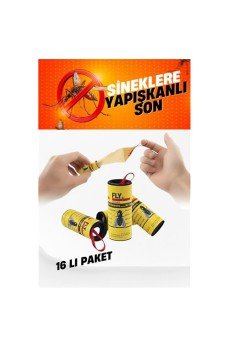 Yapışkanlı Sinek Şeridi Sinek Kapanı 16 ADET