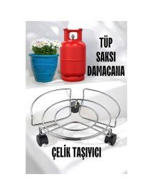 Saksı Tüp Damacana Altlığı Tekerlekli Taşıyıcı