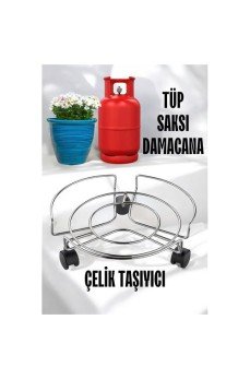Saksı Tüp Damacana Altlığı Tekerlekli Taşıyıcı