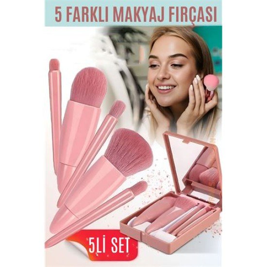 Makyaj Fırça Kiti Aynalı ve Kutulu Profesyonel Makyaj Kiti Makyaj Fırça Kiti Aynalı ve Kutulu Profesyonel Makyaj Kiti