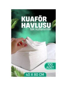 Tek Kullanımlık Kuaför Havlusu - Berber Havlusu Spa Havlusu Medikal Havlu 100 Ad