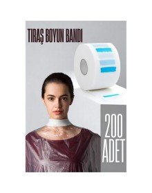 Kuaför Tıraş Boyun Bandı - Berber Boyun Bandı Tek Kullanımlık Boyun Bandı 200 Adet