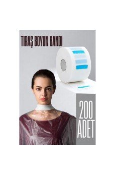 Kuaför Tıraş Boyun Bandı - Berber Boyun Bandı Tek Kullanımlık Boyun Bandı 200 Adet