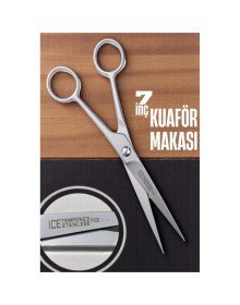 Ice Tempered 702 Berber Kuaför Makası Saç Kesim Makası Bıyık Sakal Makası Kuaför ekipmanları 17 cm