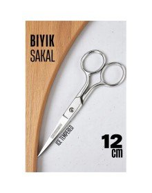 Ice Tempered 702 Bıyık Makası - Bıyık Sakal Düzeltme Makası Kuaför Makası 12 cm