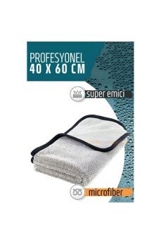 Çift Yüzeyli Profesyonel Microfiber Havlu - Süper Emici Temizlik Bezi  40 x 60 cm
