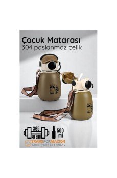 Inox Çelik Hafif Çocuk Matarası 500 ml KAPASİTELİ