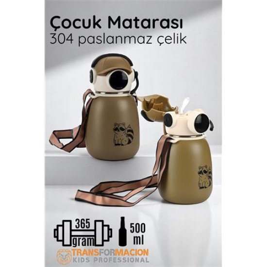 Inox Çelik Hafif Çocuk Matarası 500 ml KAPASİTELİ