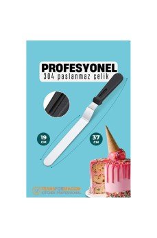 Pasta Spatulası Profesyonel 304 Paslanmaz Çelik 37 Cm Pasta Spatulası Profesyonel 304 Paslanmaz Çelik 37 Cm