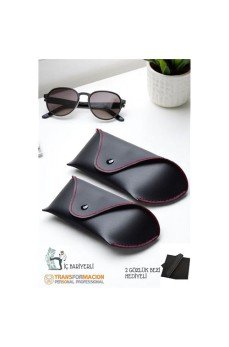 Korumalı Deri Gözlük Kabı Korumalı Gözlük Koruma Kılıfı 2 li SET Korumalı Deri Gözlük Kabı Korumalı Gözlük Koruma Kılıfı 2 li SET