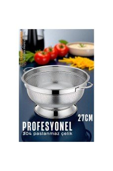 Ayaklı Kevgir - 304 Paslanmaz Çelik Profesyonel Ayaklı Süzgeç 27 Cm Ayaklı Kevgir - 304 Paslanmaz Çelik Profesyonel Ayaklı Süzgeç 27 Cm