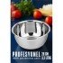 Inox Kase  - 28 Cm 3.2 Litre Karıştırma Kabı Profesyonel 304 Paslanmaz Çelik