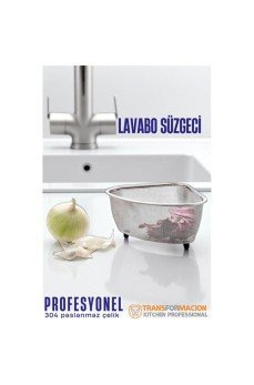 Lavabo Süzgeci -Lavabo Çöplüğü - Lavabo İçi Çöp Süzgeci 304 Paslanmaz Çelik