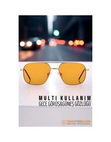 Gece Sürüş Görüş Parlama Önleyici Gece Gözlüğü Sis Far Işık Önleyici Anti-Fog Gözlük