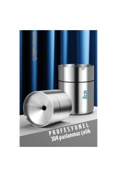 Duman Vermeyen At Sönsün Küllük - Çelik Metal Kül Tablası -Masaüstü Küllük