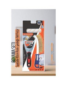 Boyama Seti - Spatula-10cm Rulo  yedeği -Tel Fırça
