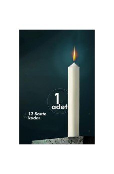 Klasik Mum1 Adet - Kokusuz Mum Klasik Mum1 Adet - Kokusuz Mum