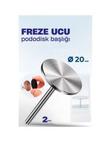 20 mm Pododisk Başlığı - Pododisk Freze Ucu Profesyonel Paslanmaz Çelik