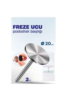 20 mm Pododisk Başlığı - Pododisk Freze Ucu Profesyonel Paslanmaz Çelik