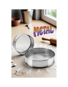 Metal Un Eleği 15 ve 24 cm 2 li SET