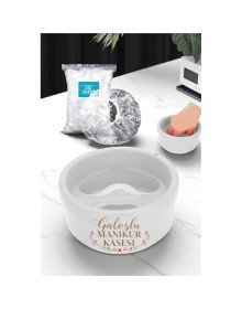 Manikür Kabı - 50 Adet Galoşlu Manikür Kasesi - Parmak Yumuşatma Manikür Kasesi