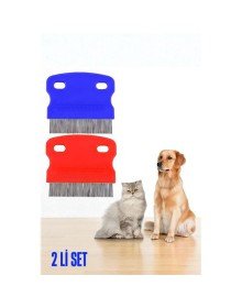 Kedi Köpek Bit Pire Tarağı Metal Uçlu Bit Tarağı 2 ADET SET