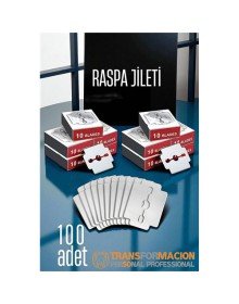 Raspa Topuk Jileti 100 lu PAKET  Ayak Taban Nasır Yedek Jileti