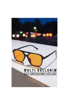 Gece Sürüş Görüş Parlama Önleyici  Gece Gözlüğü Sis Far Işık Önleyici Anti-Fog Gözlük