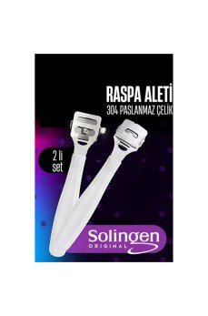 Raspa Aleti - Jiletli Ayak Topuk Törpüsü 2 adet Solingen Profesyonel Raspa Aleti - Jiletli Ayak Topuk Törpüsü 2 adet Solingen Profesyonel