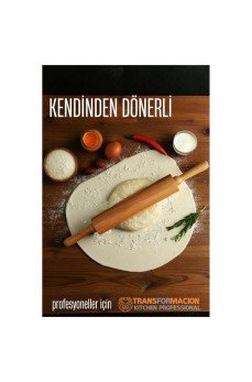 Dönerli Ahşap Merdane Hamur Açma Merdanesi - Mutfak Merdanesi