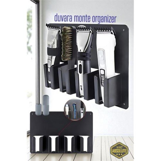 Berber Kuaför Tıraş Makinesi Organizeri - Tıraş Makine Fırça Tutucu Berber Kuaför Tıraş Makinesi Organizeri - Tıraş Makine Fırça Tutucu