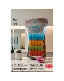 Pedikür Manikür Tozu Profesyonel - Yumuşatıcı Arındırıcı Toz 25 li SET