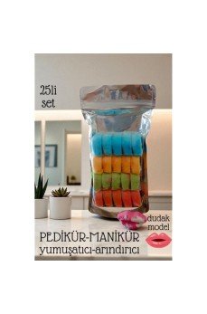 Pedikür Manikür Tozu Profesyonel - Yumuşatıcı Arındırıcı Toz 25 li SET