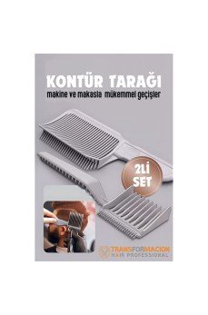 Kuaför Berber Kavisli Kontur Kesim Tarağı 2 li SET Kuaför Berber Kavisli Kontur Kesim Tarağı 2 li SET