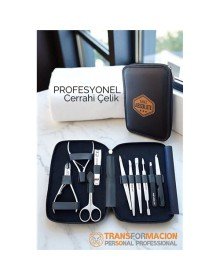 Manikür Pedikür Seti Profesyonel 304 Cerrahi Paslanmaz Çelik