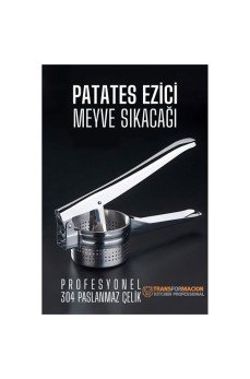 Patates Ezici Meyve Sıkacağı Sıkacağı Sebze Presi 304 Paslanmaz Çelik Patates Ezici Meyve Sıkacağı Sıkacağı Sebze Presi 304 Paslanmaz Çelik