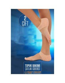 Topuk Çatlak Çorabı - Nem Tutucu Topuk Bakım Çorabı 2 ÇİFT