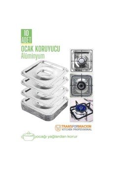 Ocak Koruyucu Folyo - Kızartma Yemek Yağ Koruyucu Folyo 10 ADET