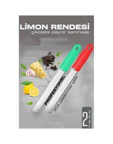 Limon Rendesi - Uzun Peynir Çikolata Sarımsak Rendesi 2 li set