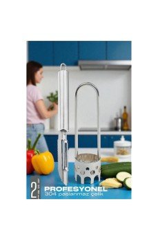 Dolmalık Biber Oyacağı Soyacak Seti - Sebze Oyacağı - Profesyonel Çelik 2 li set Dolmalık Biber Oyacağı Soyacak Seti - Sebze Oyacağı - Profesyonel Çelik 2 li set