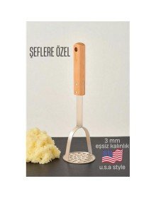 Patates Ezici 3 mm Kalınlık 304 Paslanmaz Çelik Havuç Muz Avokado Ezici