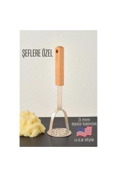 Patates Ezici 3 mm Kalınlık 304 Paslanmaz Çelik Havuç Muz Avokado Ezici Patates Ezici 3 mm Kalınlık 304 Paslanmaz Çelik Havuç Muz Avokado Ezici