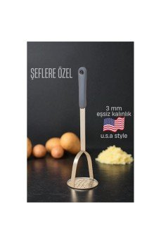 Patates Ezici 3 mm Kalınlık 304 Paslanmaz Çelik Havuç Muz Avokado Ezici Patates Ezici 3 mm Kalınlık 304 Paslanmaz Çelik Havuç Muz Avokado Ezici