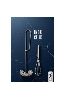 Inox Çelik Çırpıcı + Mini Çırpıcı Seti