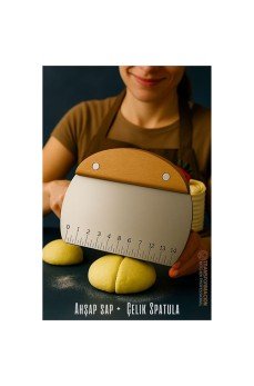 Pasta Spatulası - Profesyonel Hamur Sıyırıcı - Ölçü Cetvelli Pasta Hamur Spatulası Pasta Spatulası - Profesyonel Hamur Sıyırıcı - Ölçü Cetvelli Pasta Hamur Spatulası