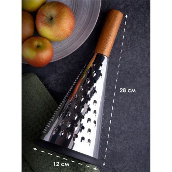 El Rendesi - Konik Tip Ergonomik 3 Taraflı Profesyonel 304 Paslanmaz Çelik