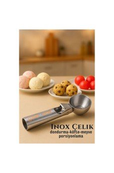 Inox 5 cm Dondurma Kaşığı - Karpuz Kurabiye Köfte Helva Porsiyonlama Inox 5 cm Dondurma Kaşığı - Karpuz Kurabiye Köfte Helva Porsiyonlama