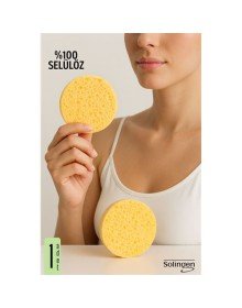 Makyaj Temizlik Pedi Cilt Temizlik Süngeri Doğal Selülöz 1 ADET